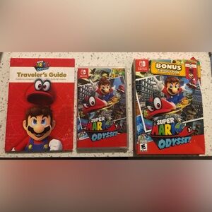 Nintendo Switch Super Mario Odyssey Game with bonus Traveler’s Guide